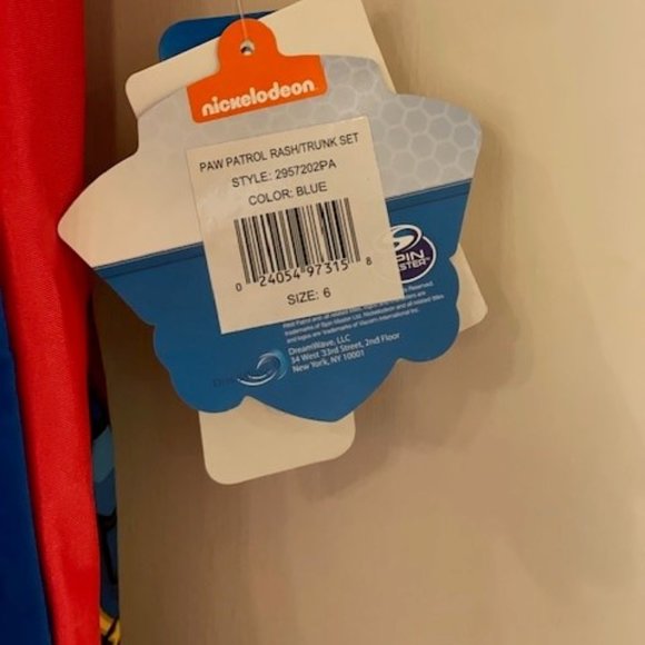 NWT Nickelodeon Paw Patrol 2 pc boys bathing suit set siz e6 - Picture 3 of 7